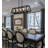 Colfontaine Rectangular Black Wood Aged Metal Ceiling Lamp Linear Kitchen Ceiling Lamp