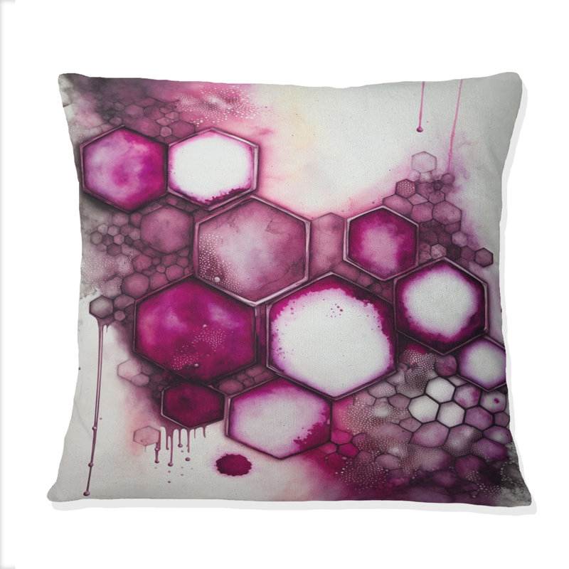 Coussin décoratif ancien "Mystery In Viva Magenta IV"