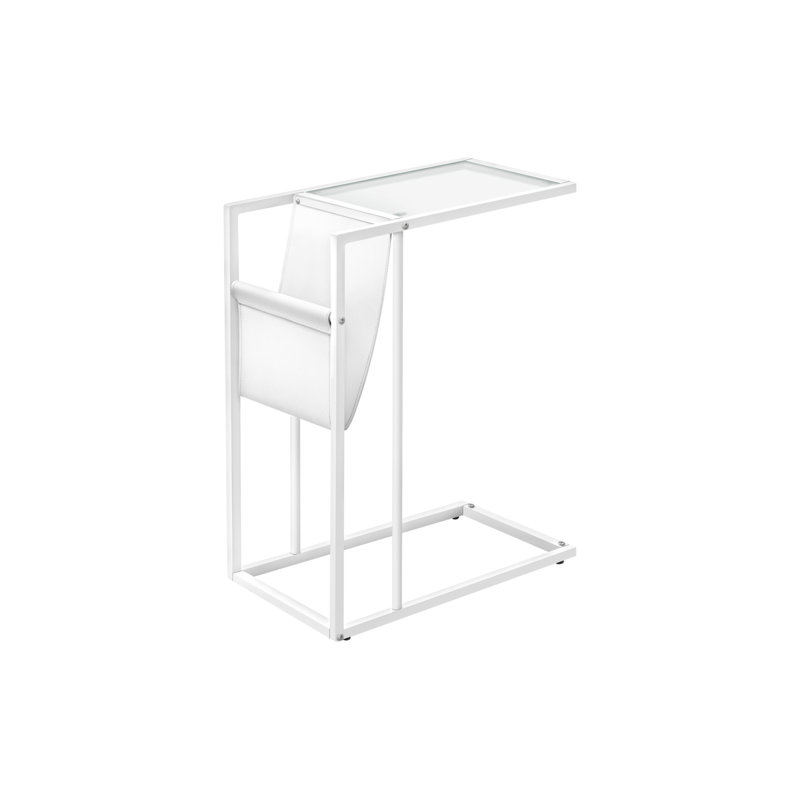 Table d'appoint polyvalente et contemporaine avec options de rangement de bout et de collation