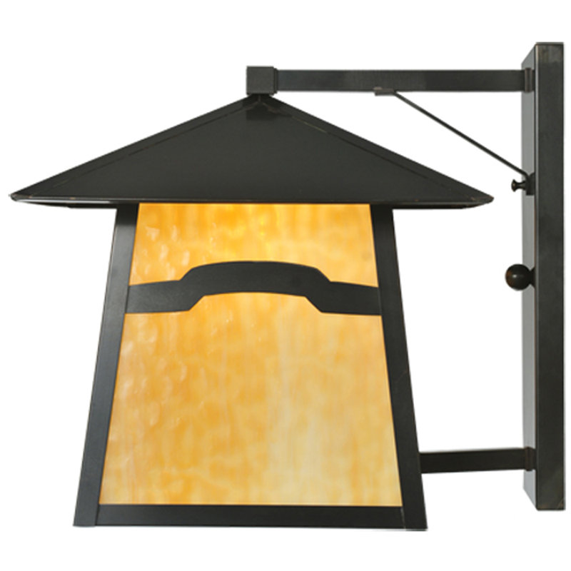 Outdoor Wall Lantern, 15" H x 16" W x 18" D