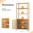 Oak 2-Door 6-Shelf Display Cabinet-1757138170