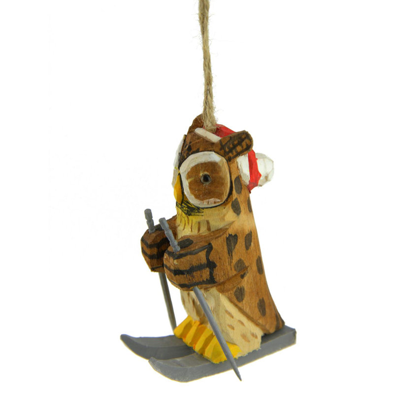 Ornement de Noël en bois 3,5 po