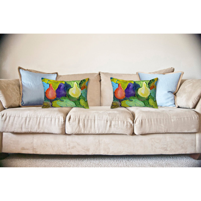 Outdoor Reversible Throw Pillow