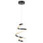 Luminaire suspendu à spirale hélicoïdale abstraite intégrée à 1 lumière en métal 1 lumière Arianda-1667979711