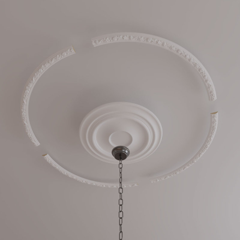 Ensemble d'anneaux de plafond Kent, H 52 po x l 52 po x P 0,875 po, Paquet de 4 (forme un cercle complet)