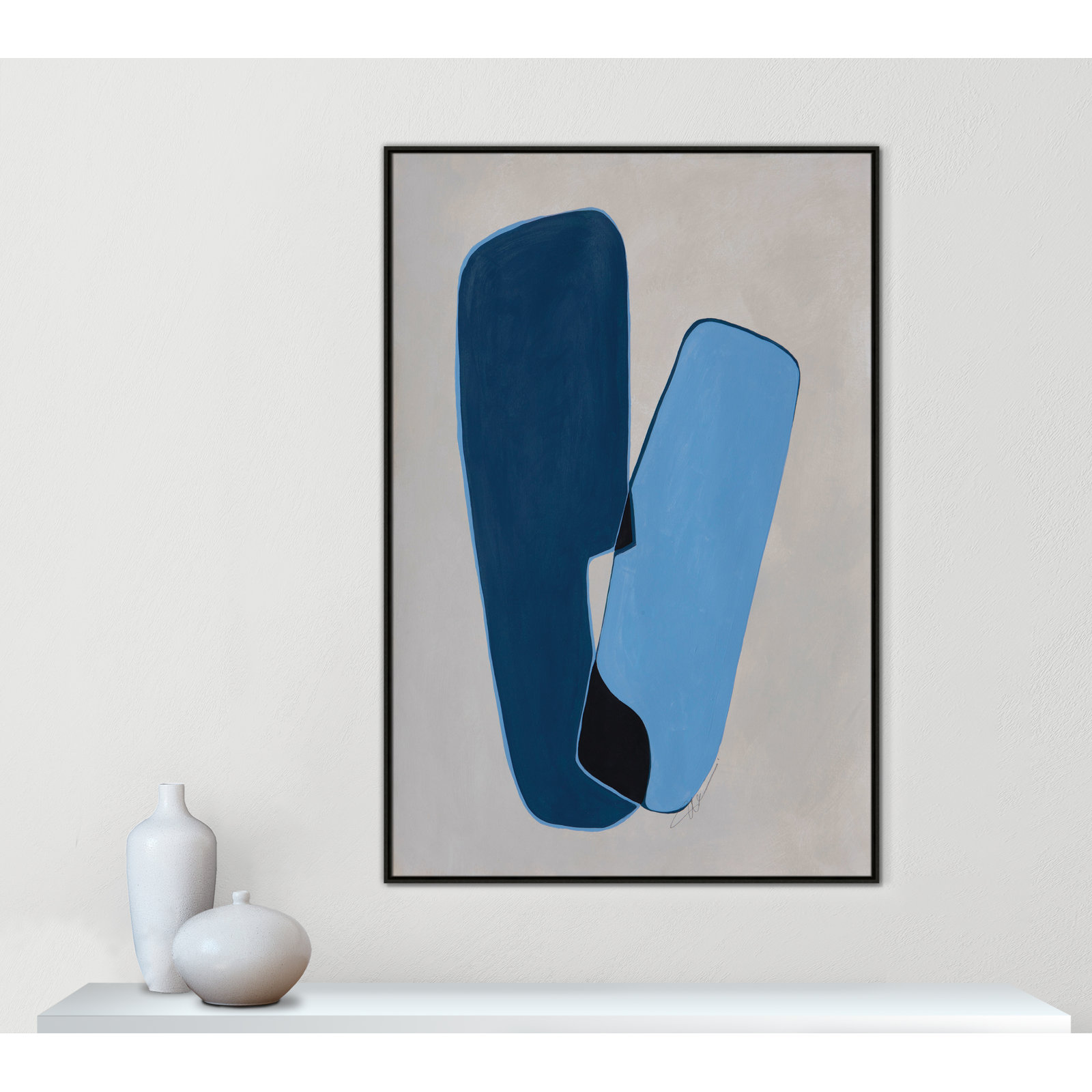 In Unity Collection "In Unity II" Print, Espresso Framed, 61.5" H x 41.5" W x 2" D