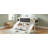 Twin size Loft Bed Wood Bed with Two Storage Boxes