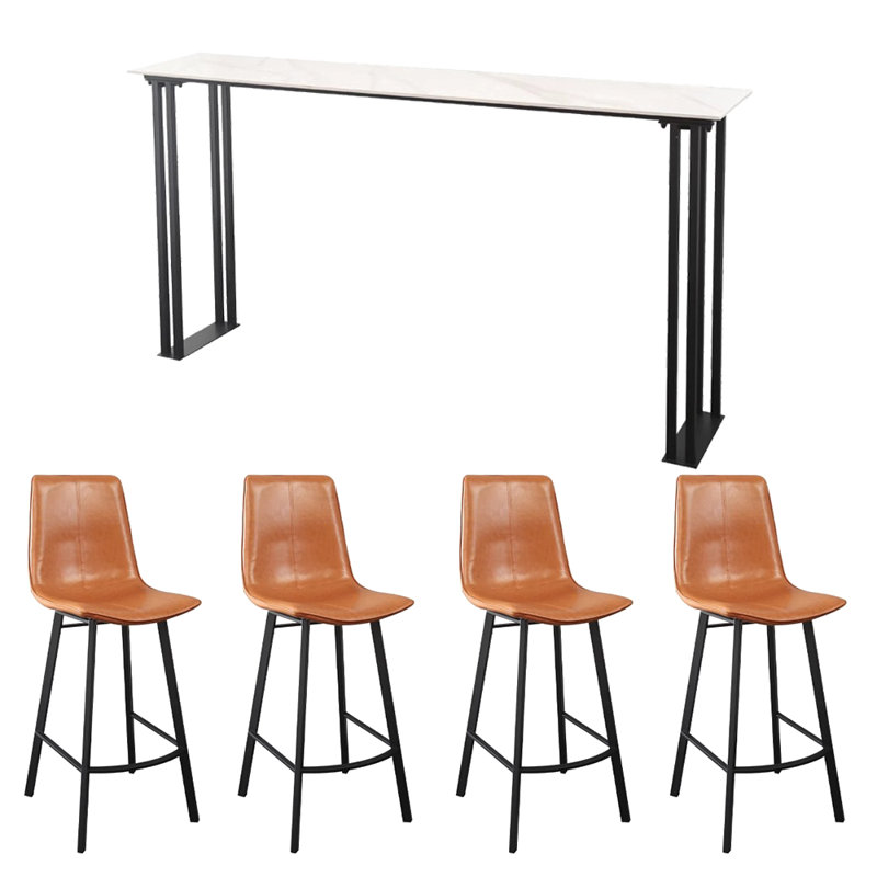 Bayaud, H 41,3 po x L 55,1 po x l 15,7 po, Blanc, Orange