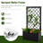 Shamena Handmade Metal Planter Box with Trellis