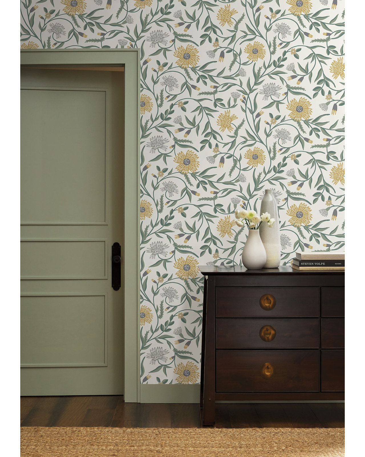 Aster Wallpaper Double Roll, Gold