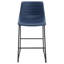 Ensemble de 2 chaises de comptoir rembourrées en similicuir Torence-1714328106