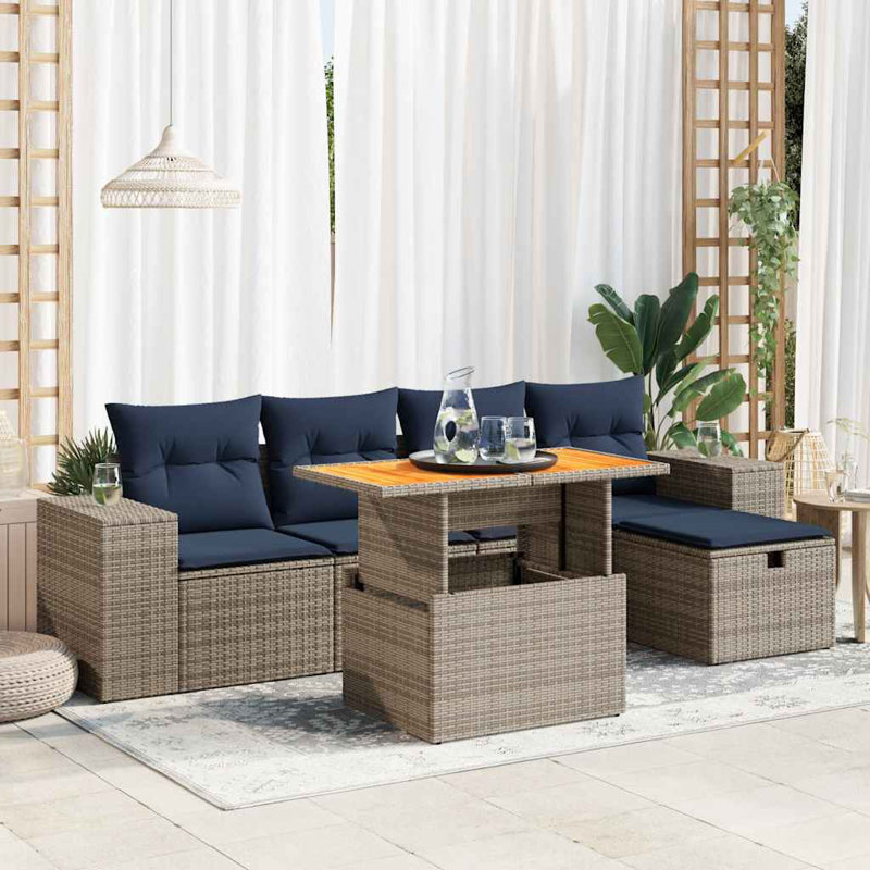 62cm Wide Patio Sofa with Cushions