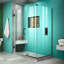 Cabine de douche rectangulaire sans cadre à panneau fixe Unidoor Plus-470371493