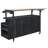 Foldable Outdoor Kitchen Island Patio Mobile Kitchen Cart Portable Outdoor Cooking Island With Lockable Wheels, Storage Cabinet And Towel Rack For Patio And Outdoor, Black-742159874