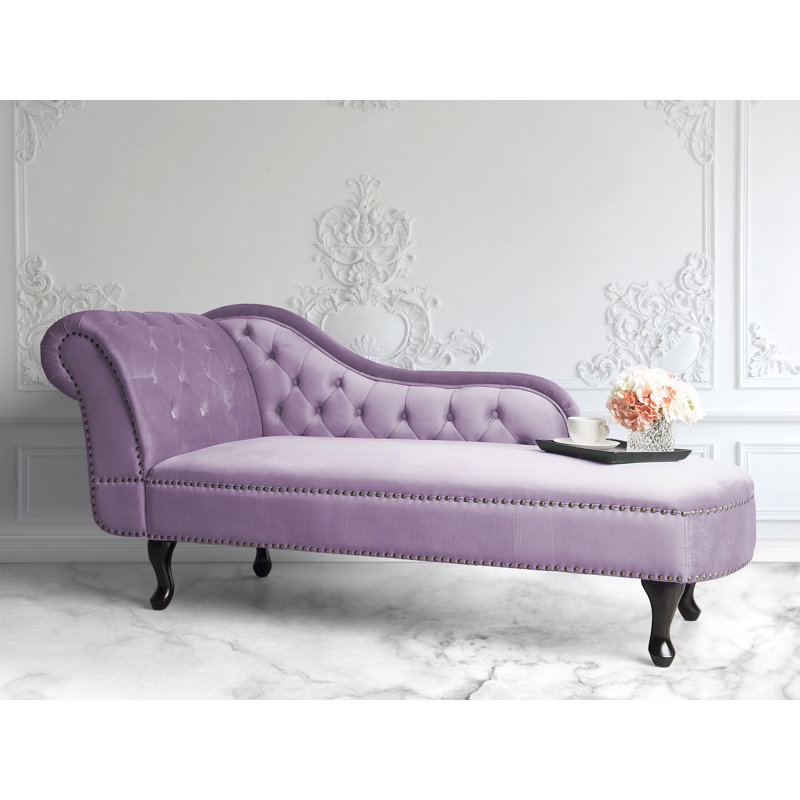 Hartell Upholstered Chaise Lounge, Pink