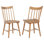 Chaise d'appoint en bois massif Breslin