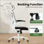 Chaise de bureau ergonomique, chaise de bureau avec appui-tête, chaise d'ordinateur à haut dossier avec accoudoirs et support lombaire réglable pour la salle d'étude de bureau à domicile-871544174-871544175