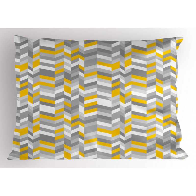 Polyester Chevron Sham Set, Twin
