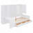 Wood Storage Daybed Frame With 3 Drawers,All-in-One Cabinet, Desk and Shelves-905668774-905668769