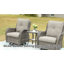 Chaise berçante en osier avec coussins Schutt-925171963