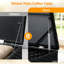 Table d'appoint polyvalente avec rangement brun en osier