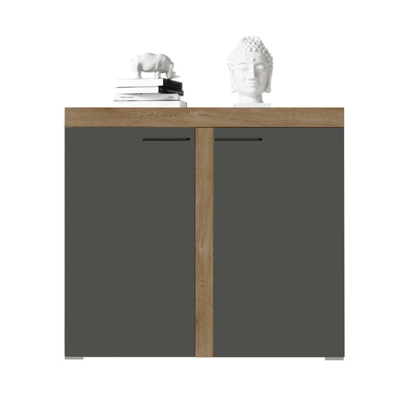 Nikolov 97Cm W Combi Chest, Lefkas Oak/Graphite