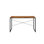 Rustic Writing Desk with Metal Legs, Combining Natural Aesthetic and Modern Durability for a Stylish Workspace