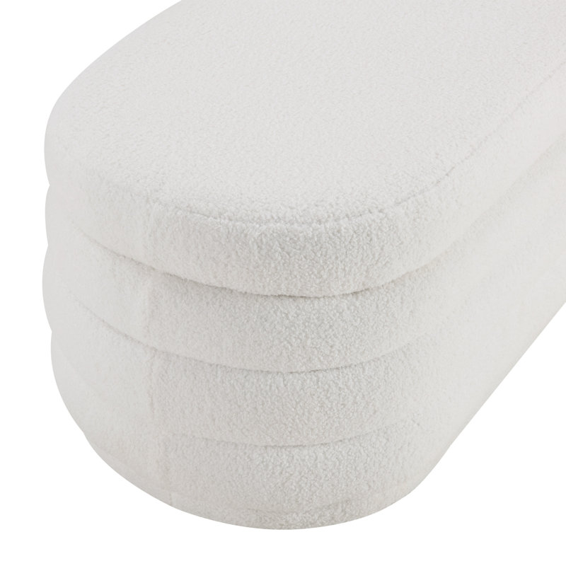 Fentress Storage Bench, Ivory
