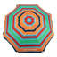 «Life Is Good» Parasol de plage de 7 pi Upf 50+ avec ancre de sable intégrée, bleu