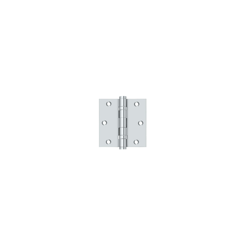 102'' x 102'' Butt Bearing Hinge, Polished Chrome