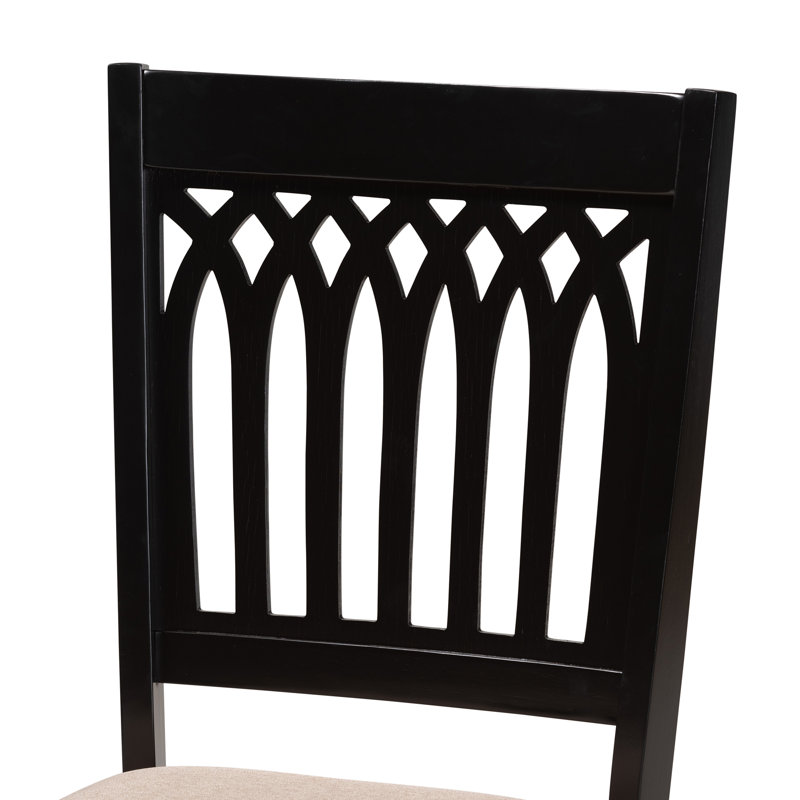 Ensemble repas pour 6 personnes Leesville, Marron foncé, Beige