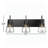 Newland 22 in. 3-Light Industrial Dimmable Vanity Light in Matte Black with Metal Shade