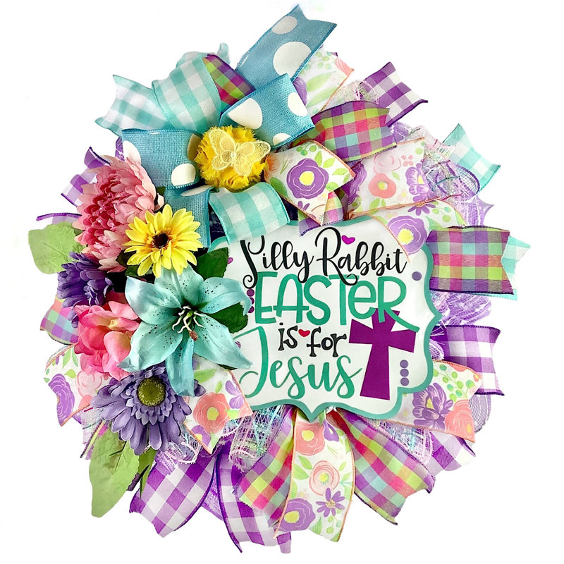 Couronne de printemps fantaisiste Sillyrabbiteasteris Forjesus