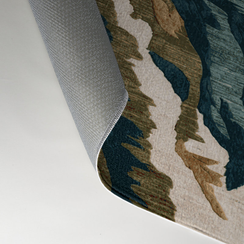 Tapis intérieur et extérieur noir Nature