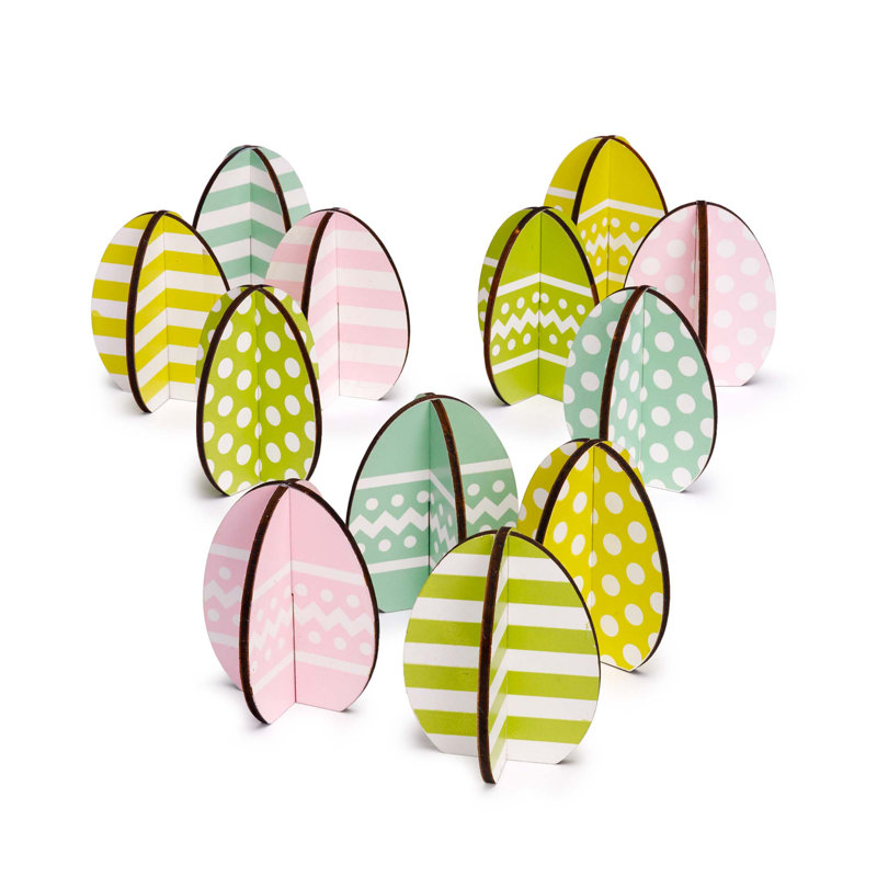 Ensemble de 12 œufs de Pâques