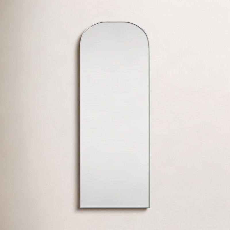 Miroir mural Sabine, 74 po x 28 po, Argent argent