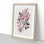 Redleaf Rose Flowers Illustration - Framed Print-55598182-55598178