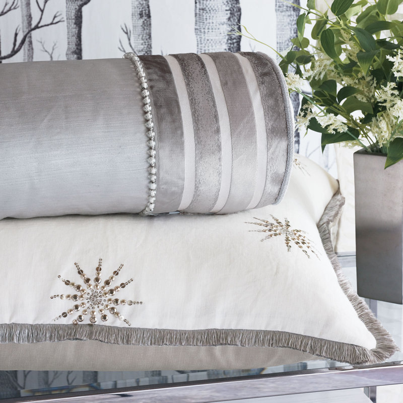 Vionnet Appliqued Reversible Throw Pillow