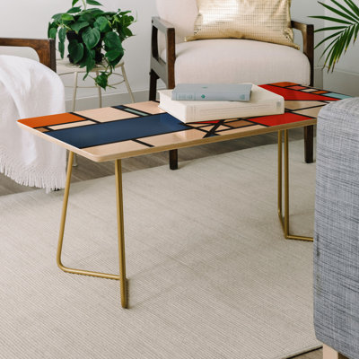 Solid Wood Top Coffee Table