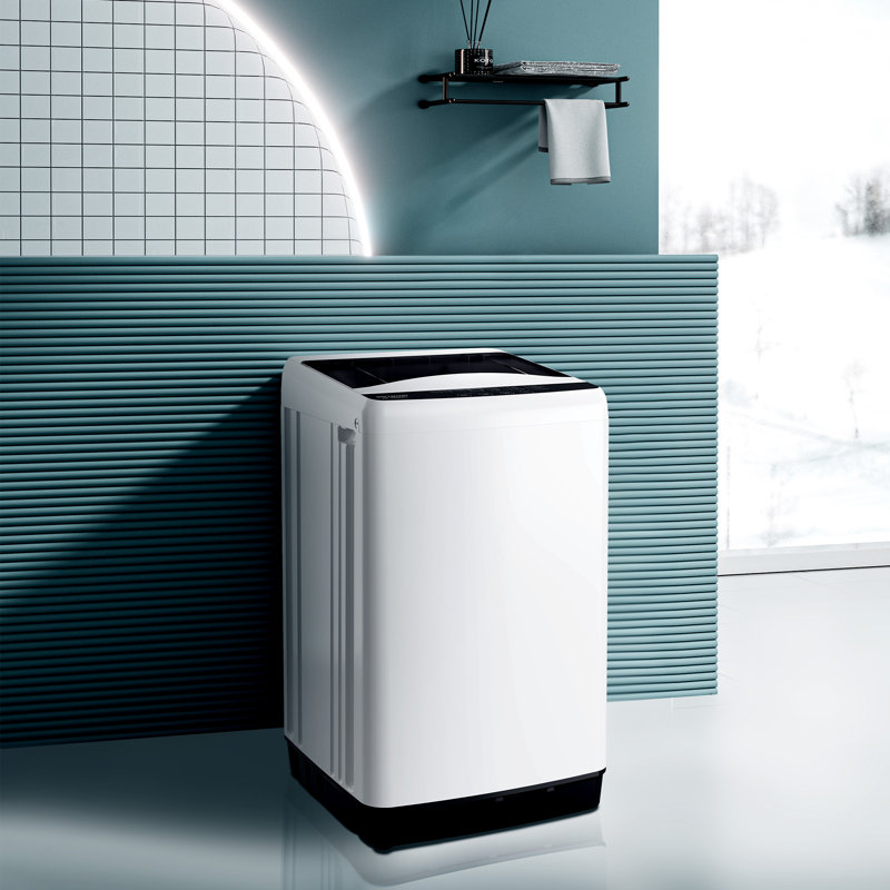  1\1.5 Cuft Portable Washing Machine - Washer for Apartment, ,10 Water Level, Bionic wash and Heathy wash, Small Clothes Washer with Drain Pump,White
