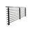 Modern Horizontal Adjustable Railing Banister System for Staircases Balconies and Decks Complete Guard Railing Kit