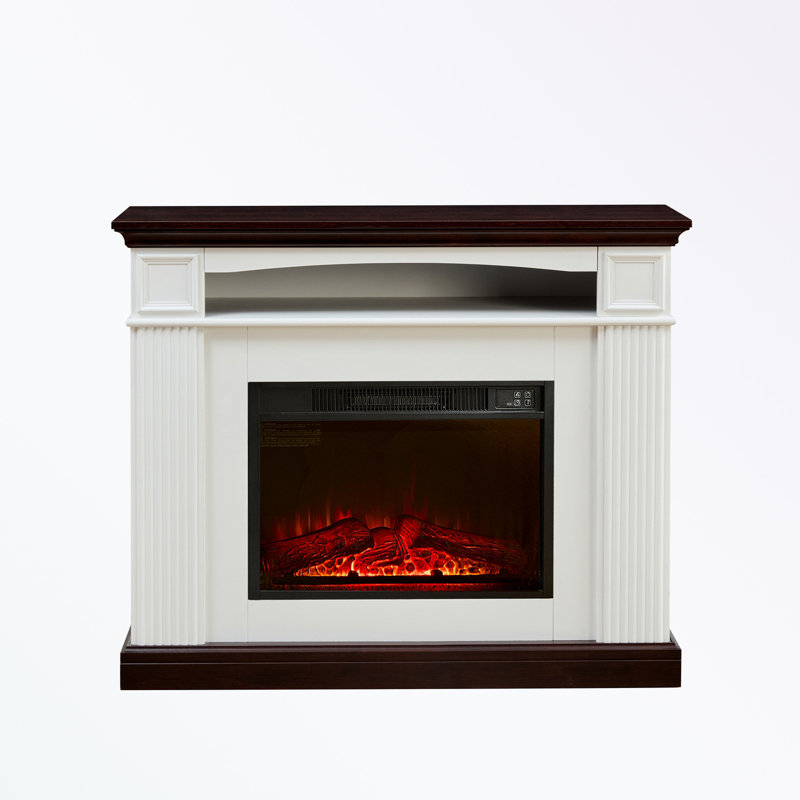 Meuble télé avec tablette de cheminée et flamme DEL, Oui, H 36,6 po x L 43,5 po x l 13,8 po