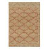 Distressed Homage Hand Knotted Wool Geometric Area Rug