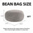 4FT Bean Bag Chair, Memory Foam Filling, Adult And Teen Bean Bag Chair, Soft Sofa With Removable Flannel Cover, Round Sofa For Living Room, Bedroom, College Dorm.-1014431040-1012302428