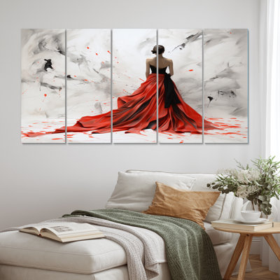 Ensemble de salon Fashion Red Dress Elegance UnveILE I - Fashion