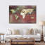 «Dreamers World Map», reproduction sur toile tendue-443217139