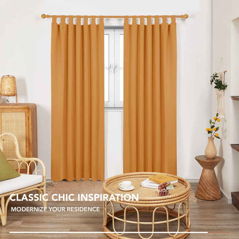 Raghdah Blackout Curtain Pair, 55cm Width x 290cm Drop