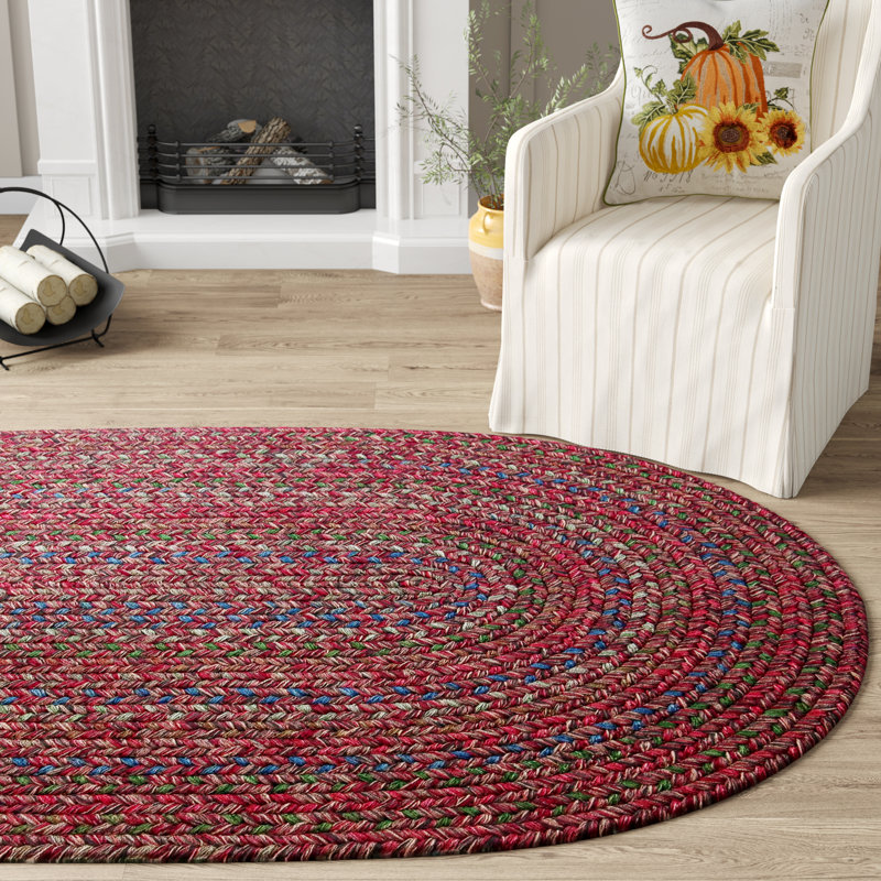 Tartaglia Synthetic Geometric Indoor / Outdoor Rug, Oval 10' x 13'