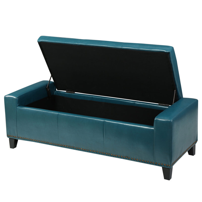 OTTOMAN DE RANGEMENT CHELSEA AVEC STUDS