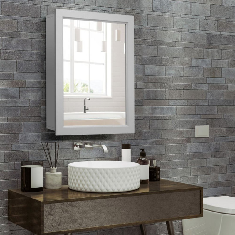 Rangement de salle de bain Jemar, Gris